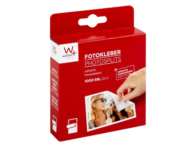 foto van klein doosje met daarin een rol fotoplakkers 1000 stuks om je foto's netjes mee in een album te kunnen plakken